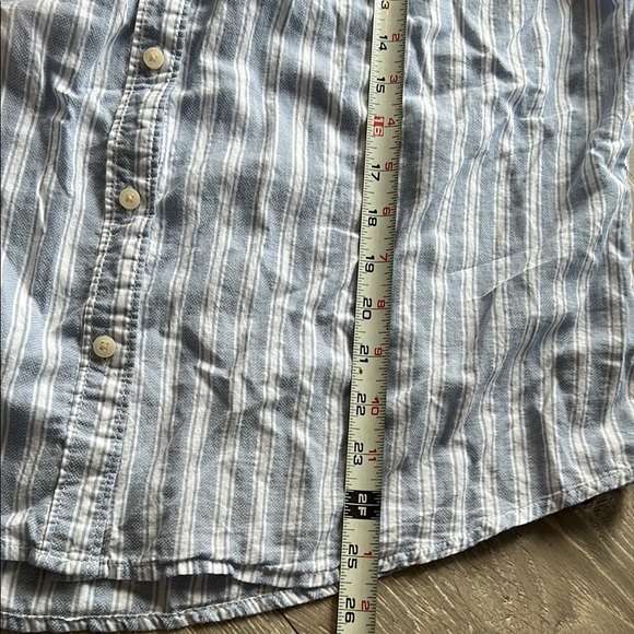 Blue Striped Button-Up Shirt - Picture 4 of 7